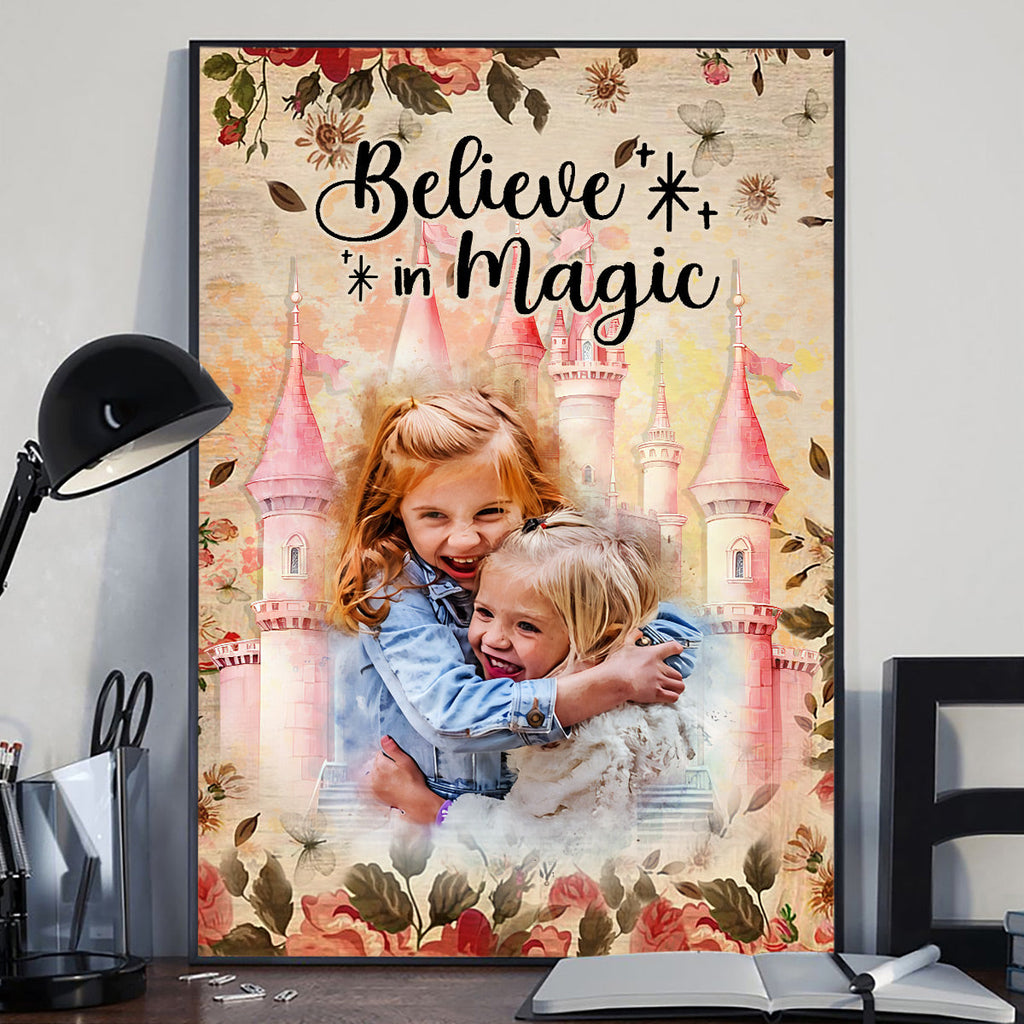 Personalized Believe In Magic Canvas Poster Gift for Kids Canvas And Poster GradoCreations