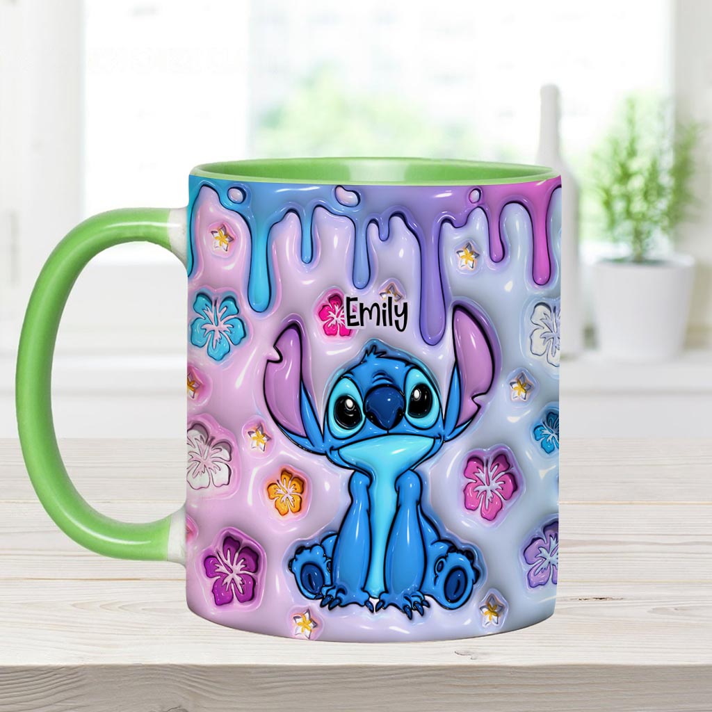 Personalized Ohana Accent Mug Custom Name Gift for Family Accent Mug GradoCreations