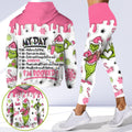 Personalized Christmas Grinch Hoodie and Leggings Set Gift Hoodie & Leggings GradoCreations