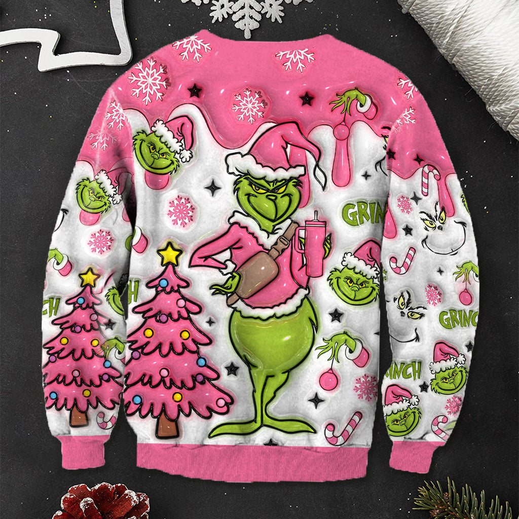 Personalized Merry Grinchmas Ugly Sweater for Christmas Gift Ugly Sweater GradoCreations