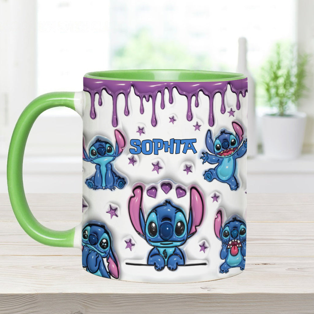 Personalized Ohana Accent Mug Custom Name Gift for Family Accent Mug GradoCreations