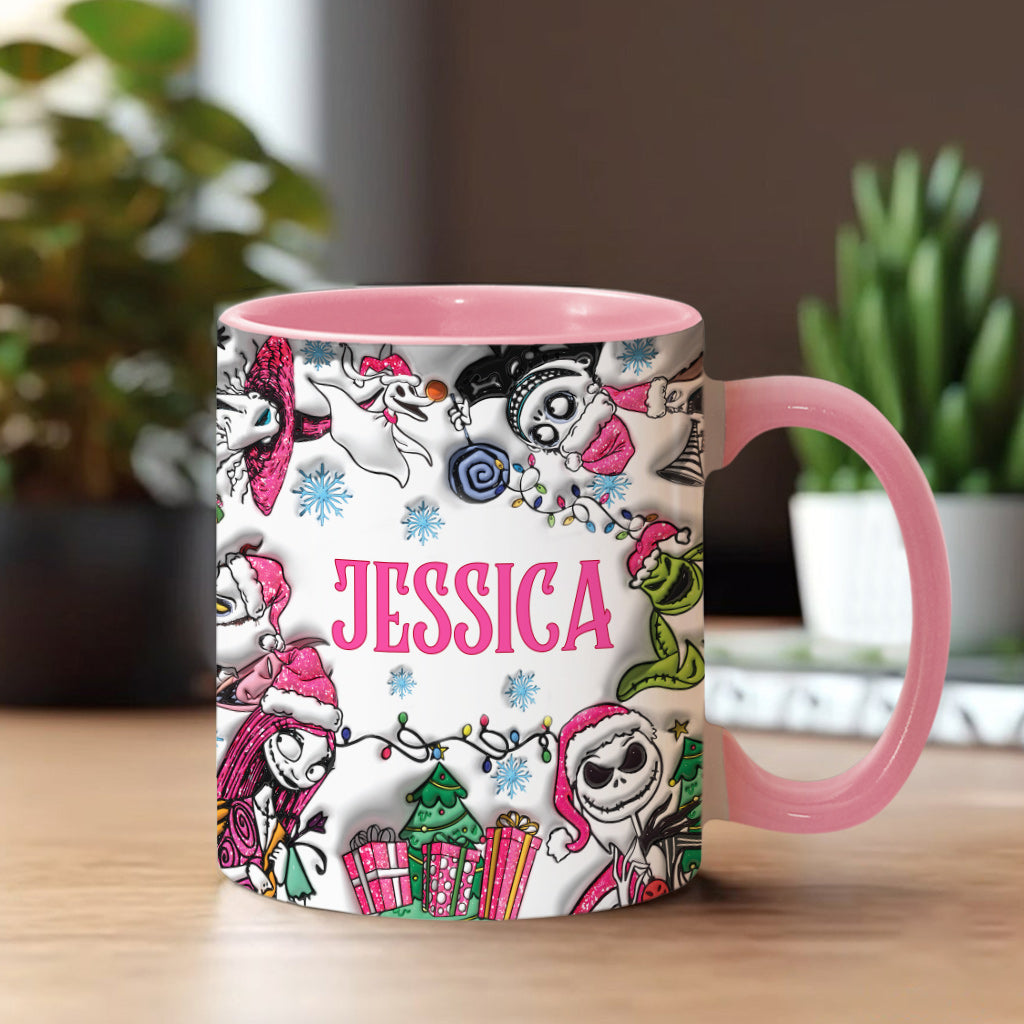 Personalized Nightmare Before Christmas Accent Mug Gift Accent Mug GradoCreations