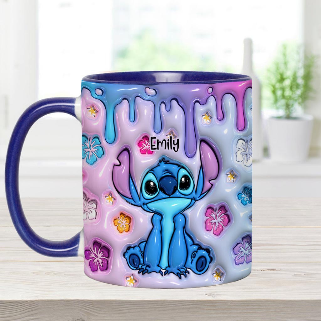 Personalized Ohana Accent Mug Custom Name Gift for Family Accent Mug GradoCreations