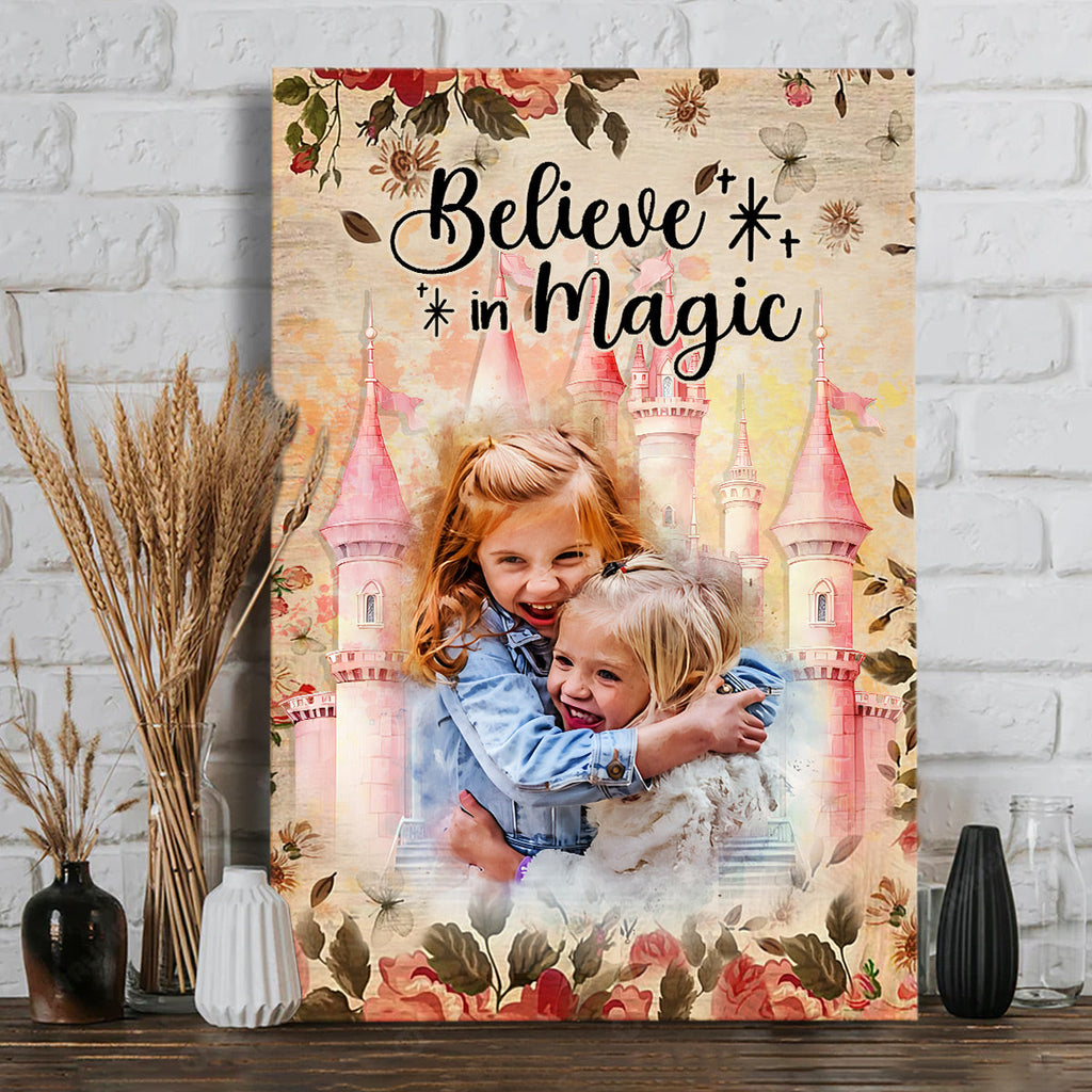 Personalized Believe In Magic Canvas Poster Gift for Kids Canvas And Poster GradoCreations