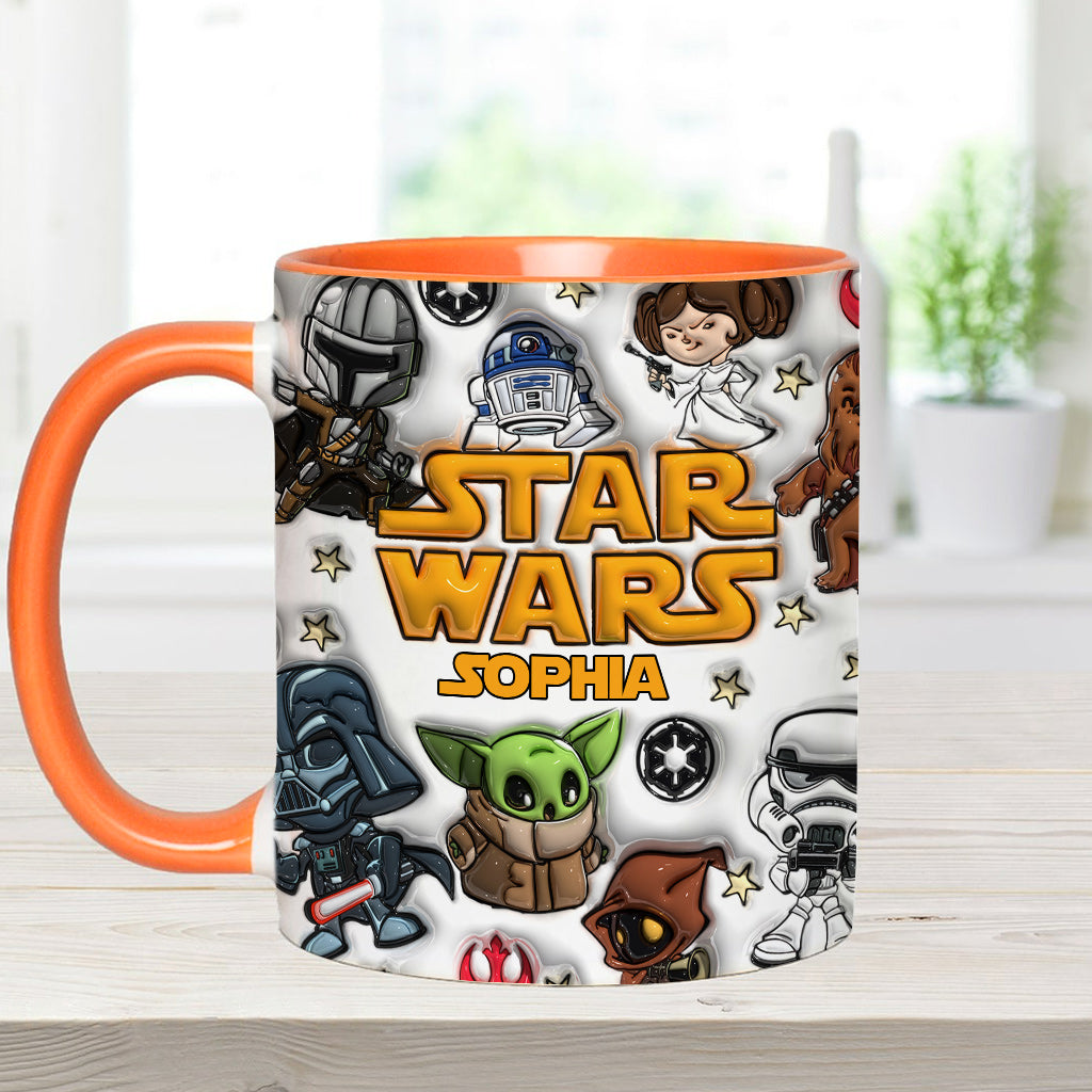 Personalized Star Wars Accent Mug Custom Name Gift for Kids Accent Mug GradoCreations