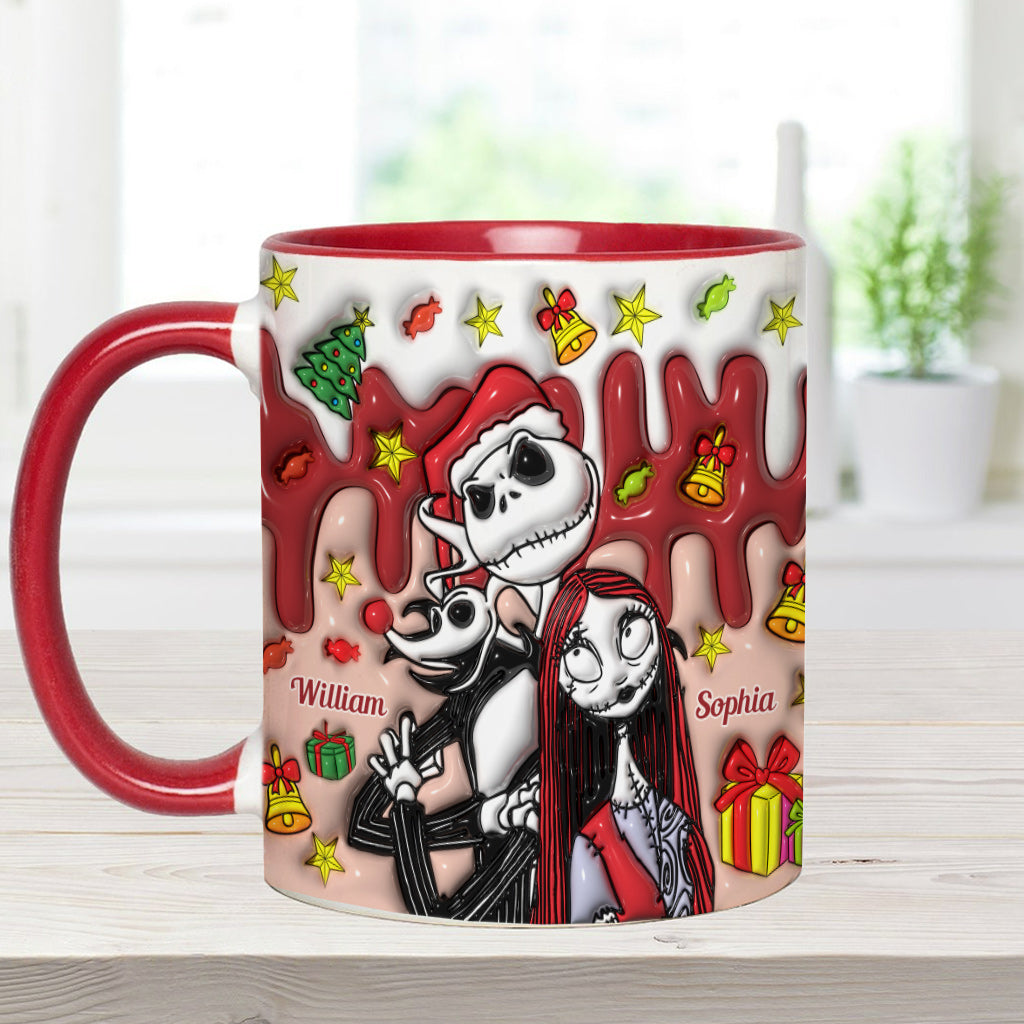 Personalized Nightmare Mug Custom Name Couples Gift Halloween Christmas Accent Mug GradoCreations