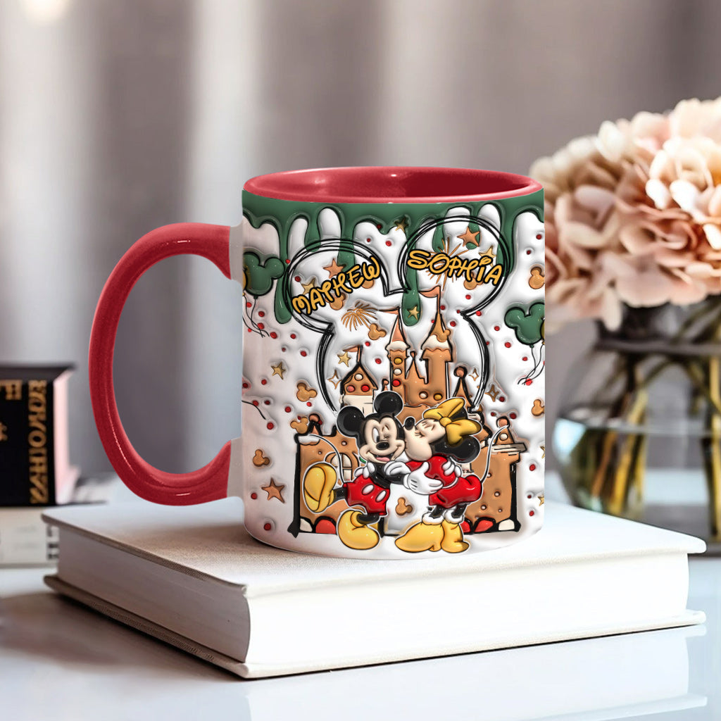 Personalized Accent Mug with Two-Tone Design for Couples Accent Mug GradoCreations