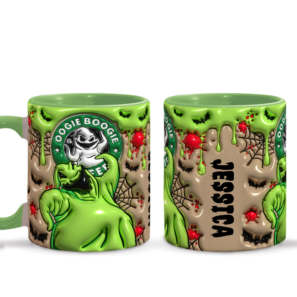 Personalized Grinch Accent Mug Custom Name Unique Christmas Gift Accent Mug GradoCreations