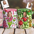 Personalized Grinch Christmas Accent Mug Custom Name Gift Accent Mug GradoCreations