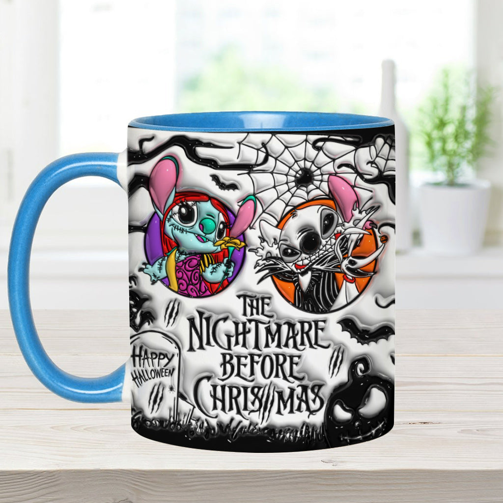 Personalized Nightmare Before Christmas Accent Mug for Gifts Accent Mug GradoCreations
