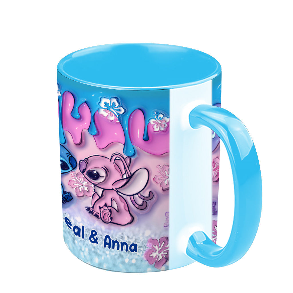 Personalized Ohana Accent Mug Unique Gift for Couples Accent Mug GradoCreations