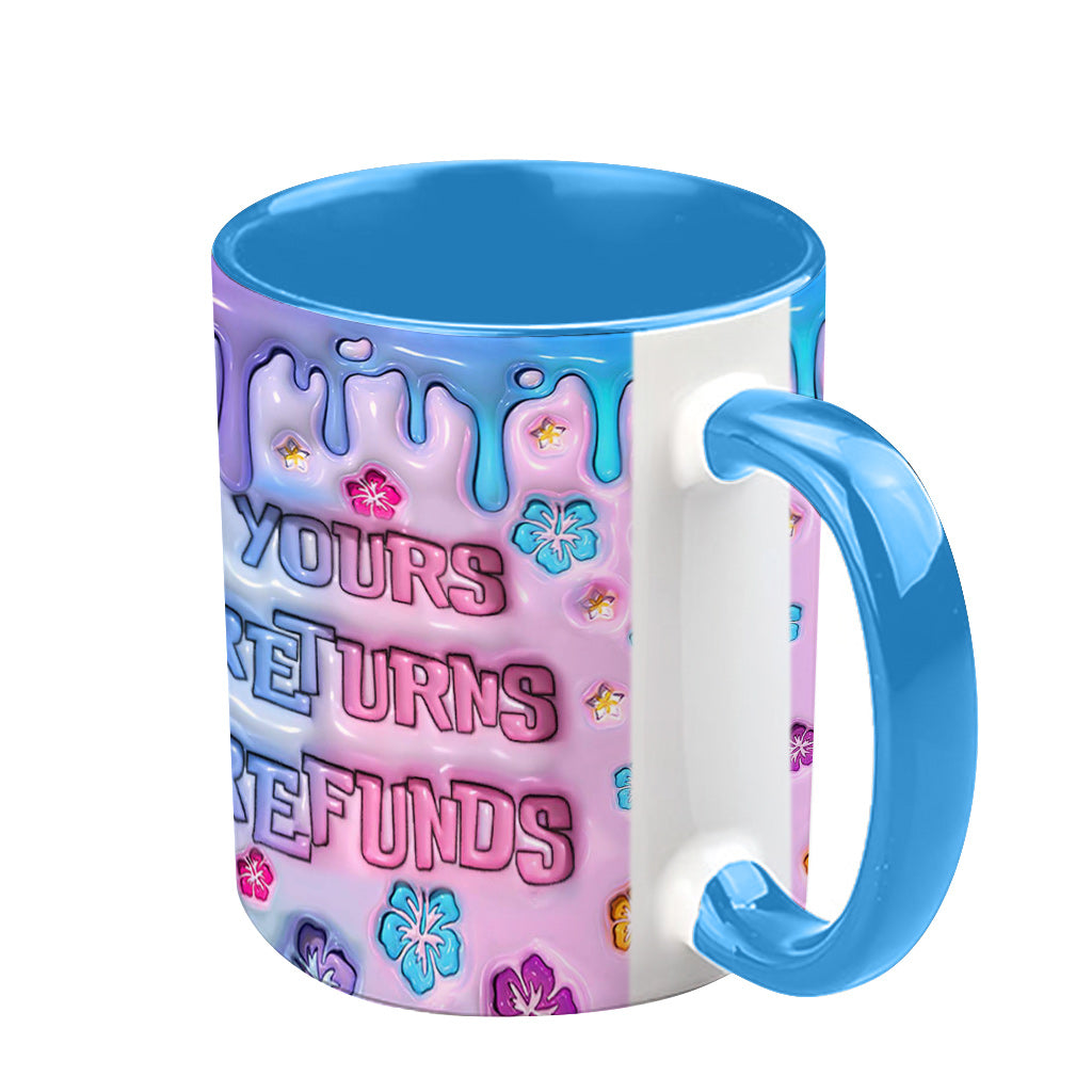 Personalized Ohana Accent Mug Custom Name Gift for Partner Accent Mug GradoCreations