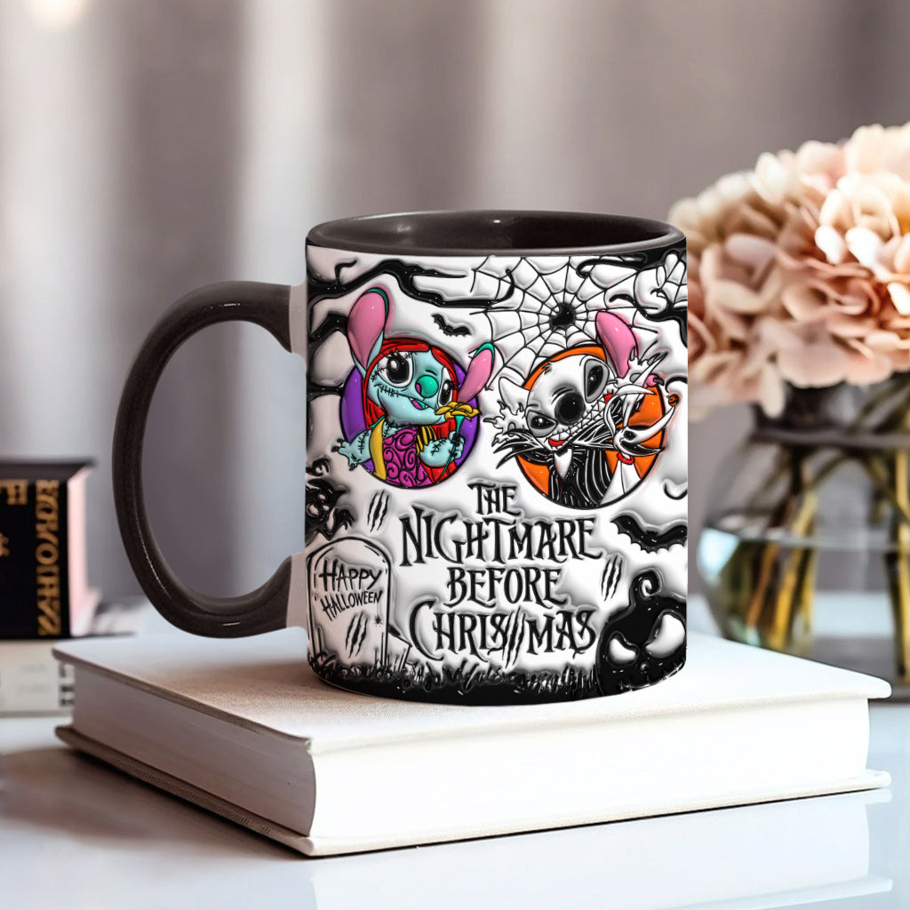 Personalized Nightmare Before Christmas Accent Mug for Gifts Accent Mug GradoCreations