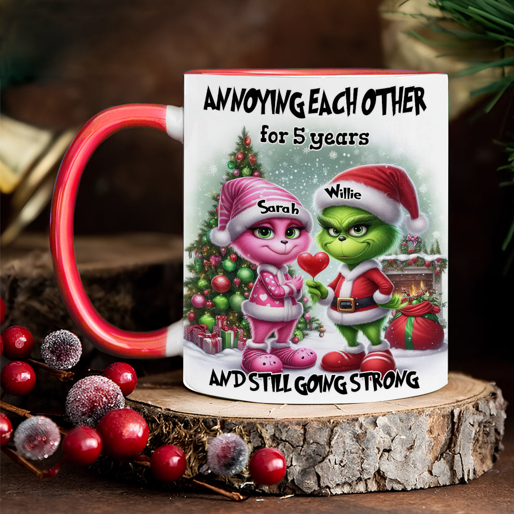 Personalized Accent Mug Annoying Each Other Gift for Couple Christmas Accent Mug GradoCreations
