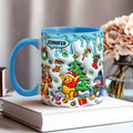 Personalized Christmas Accent Mug with Name for Mom or Dad Accent Mug GradoCreations