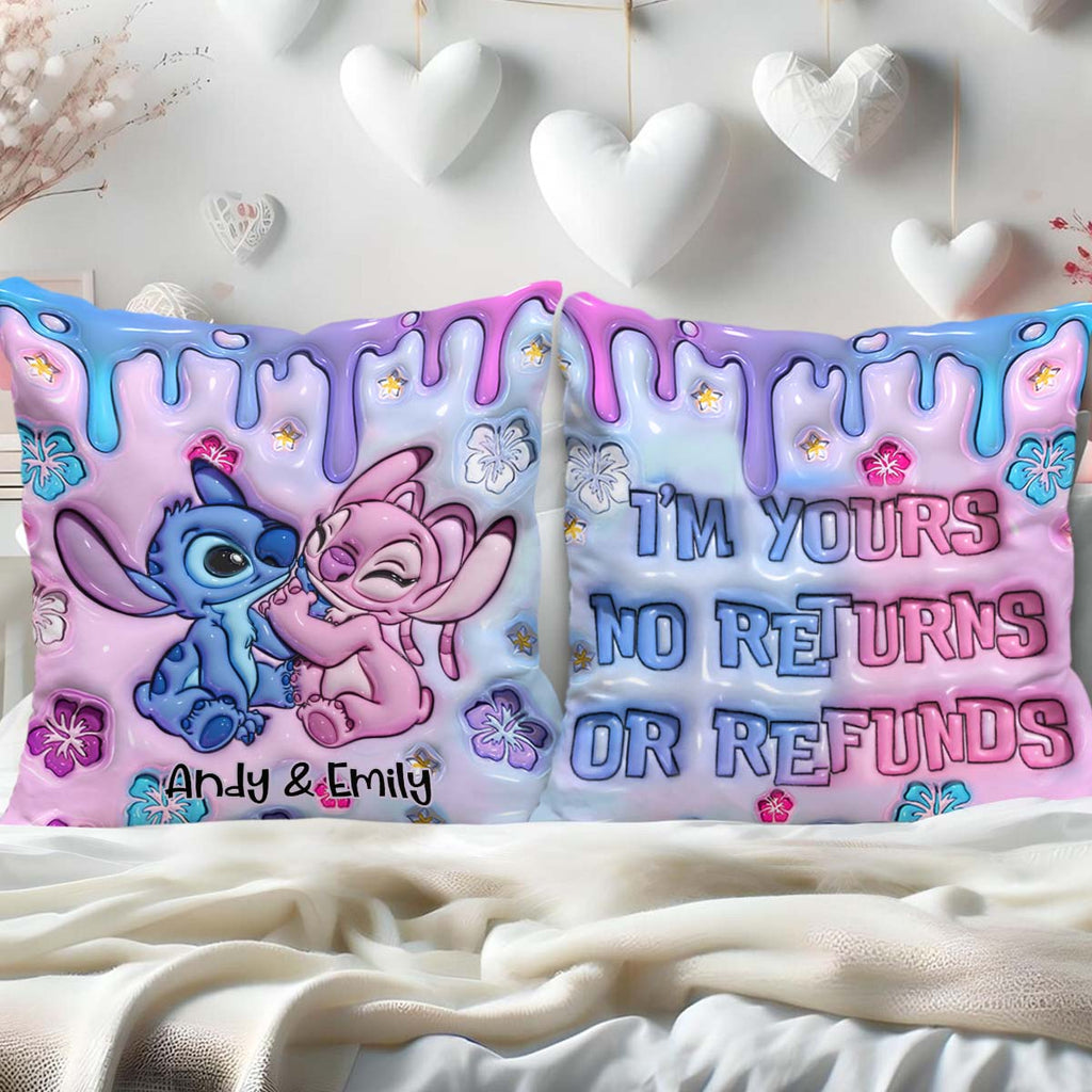 Personalized Ohana Throw Pillow Custom Names Gift for Couples Throw Pillow GradoCreations