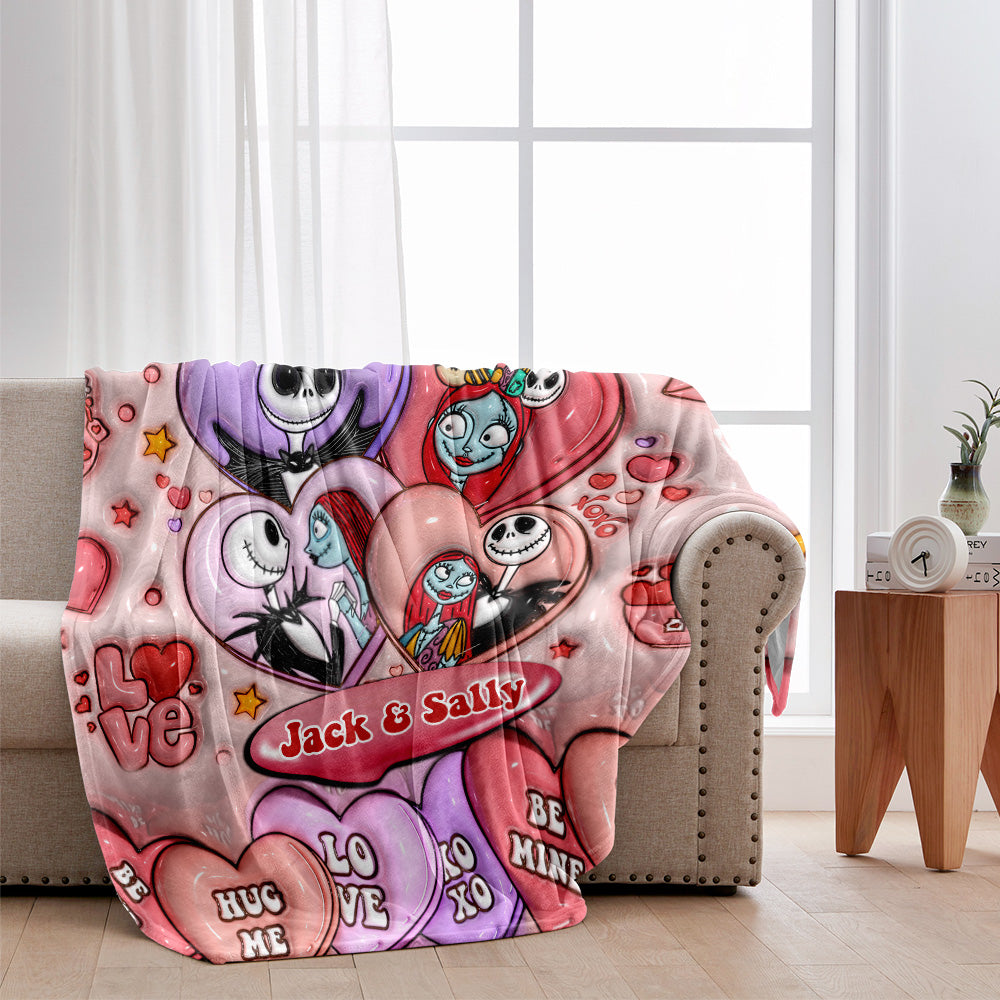 Personalized Nightmare Blanket Custom Love Design Gift Blanket GradoCreations