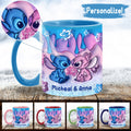 Personalized Ohana Accent Mug Unique Gift for Couples Accent Mug GradoCreations