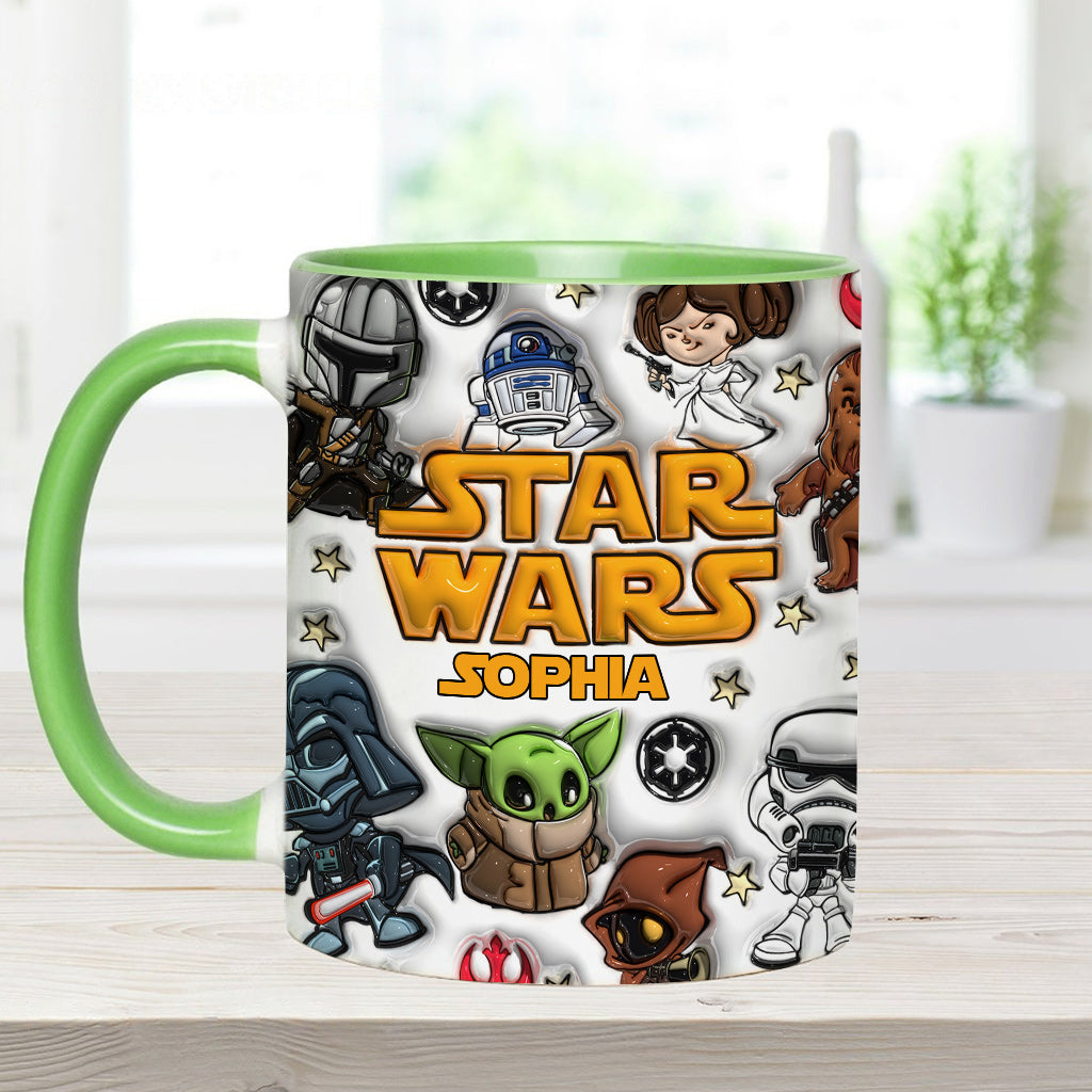 Personalized Star Wars Accent Mug Custom Name Gift for Kids Accent Mug GradoCreations
