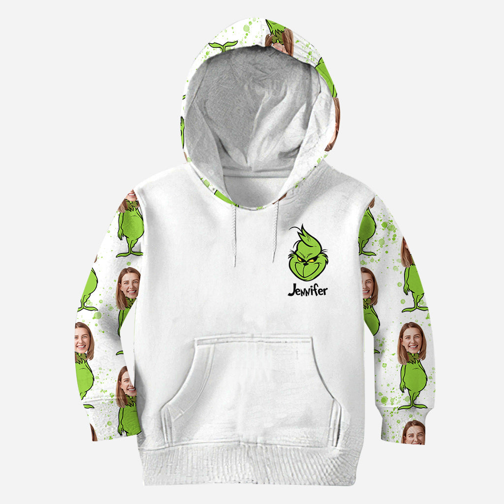 Personalized Grinch Hoodie & Leggings Set Custom Name Gift for Christmas Hoodie & Leggings GradoCreations