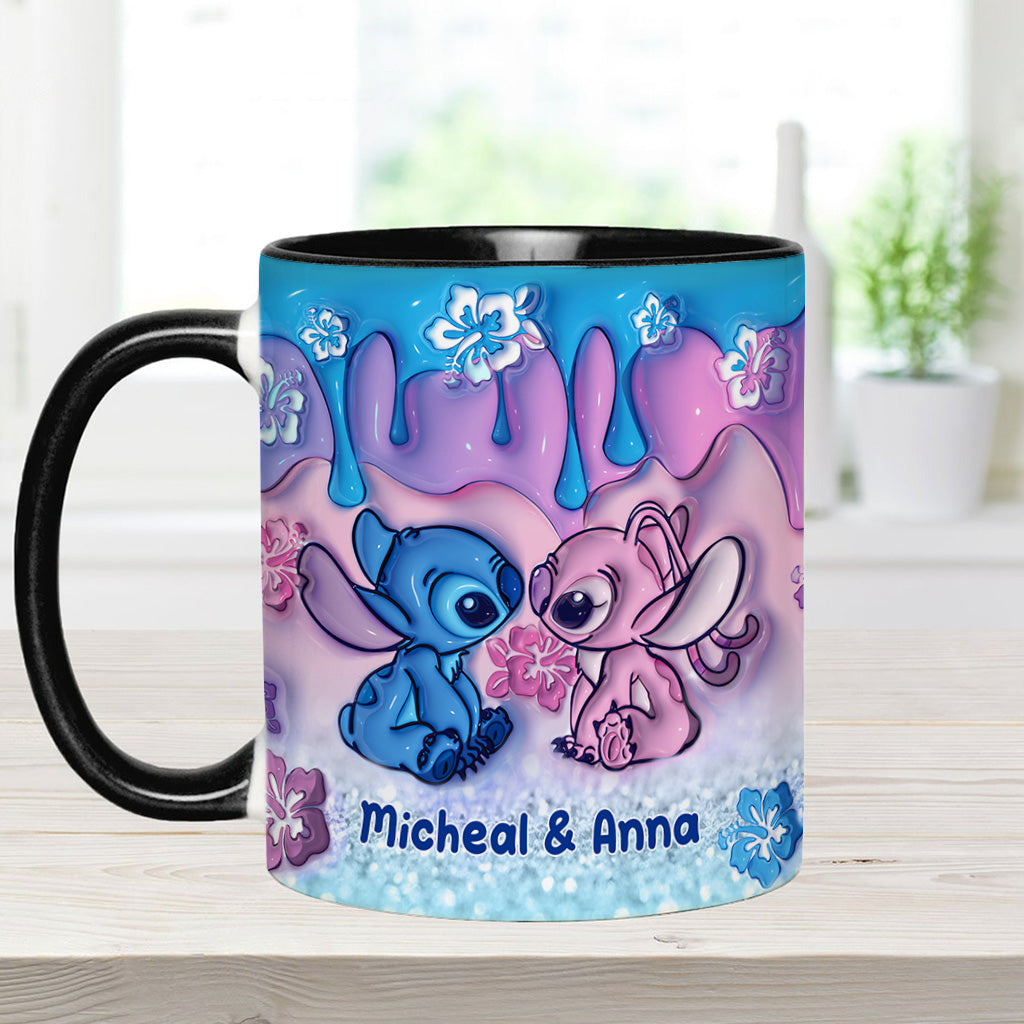Personalized Ohana Accent Mug Unique Gift for Couples Accent Mug GradoCreations