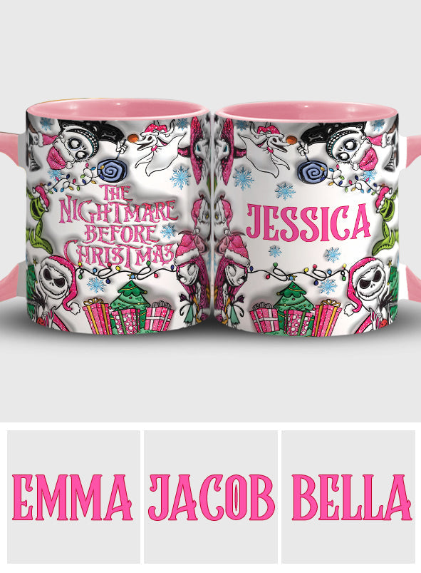 Personalized Nightmare Before Christmas Accent Mug Gift Accent Mug GradoCreations