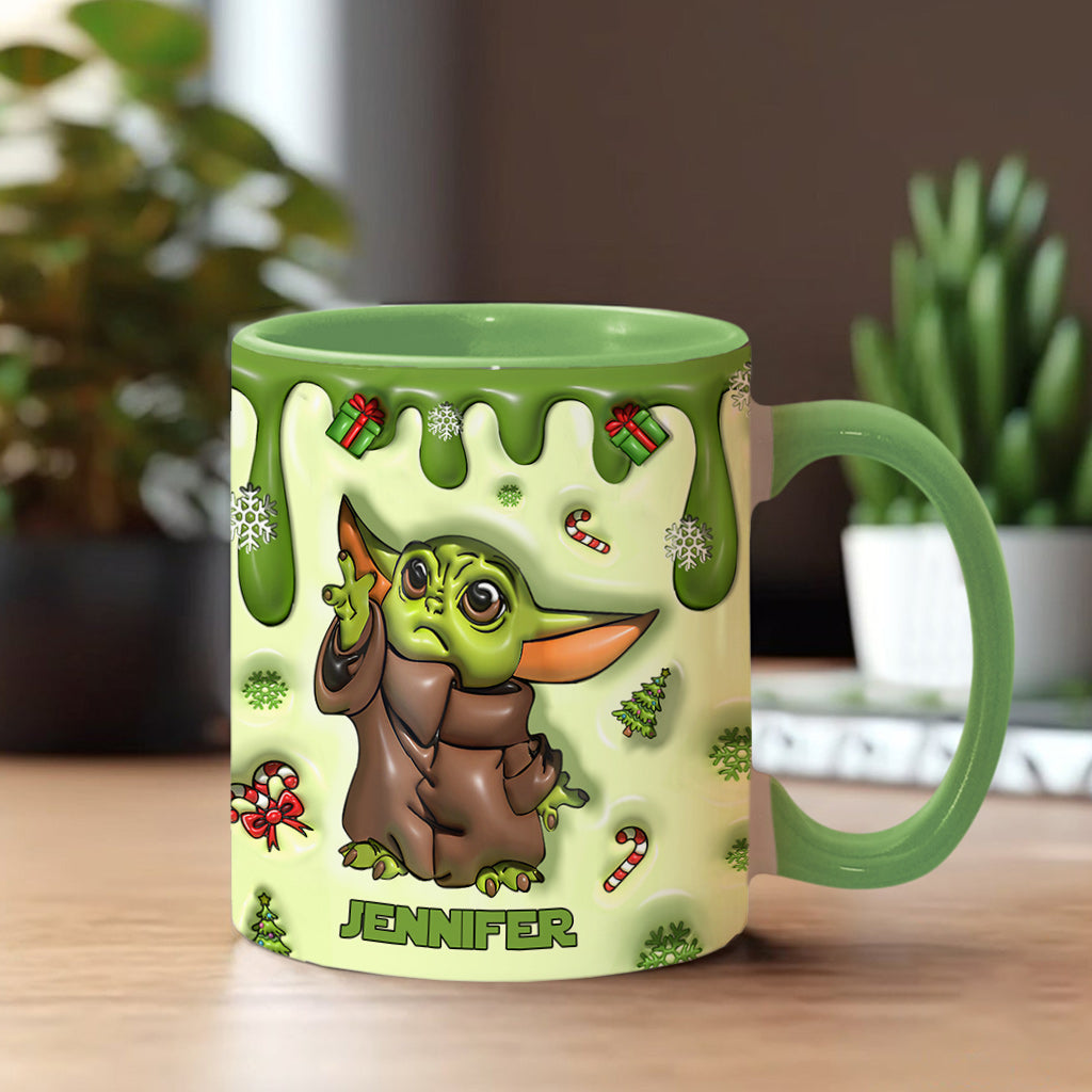 Personalized Cute Character Accent Mug Gift for Mom or Dad Accent Mug GradoCreations
