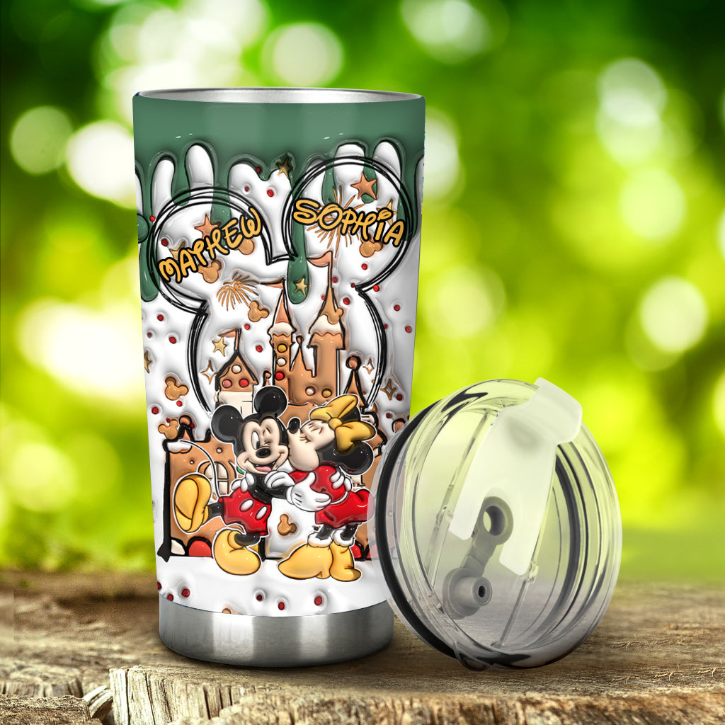 Personalized Mouse Tumbler Custom Name Gift for Couples Tumbler GradoCreations