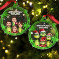 Personalized Merry Grinchmas One-sided Ornament Custom Family Gift One-sided Ornament GradoCreations