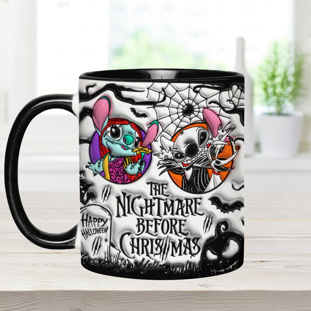 Personalized Nightmare Before Christmas Accent Mug for Gifts Accent Mug GradoCreations