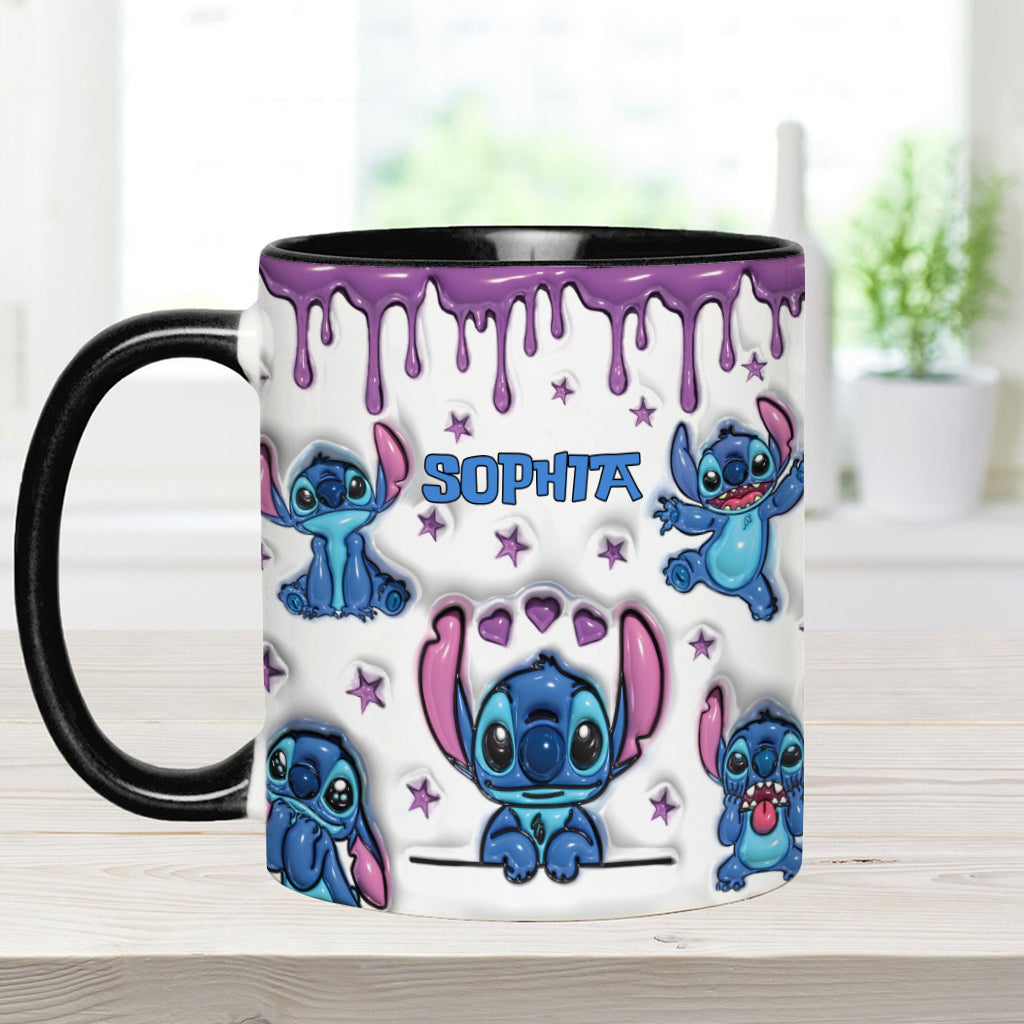 Personalized Ohana Accent Mug Custom Name Gift for Family Accent Mug GradoCreations