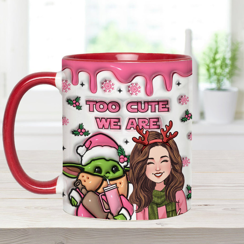 Personalized Cute Accent Mug Custom Name Gift for Mom Accent Mug GradoCreations