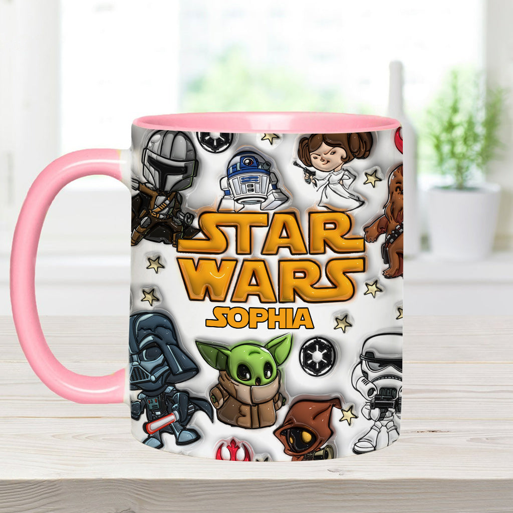 Personalized Star Wars Accent Mug Custom Name Gift for Kids Accent Mug GradoCreations