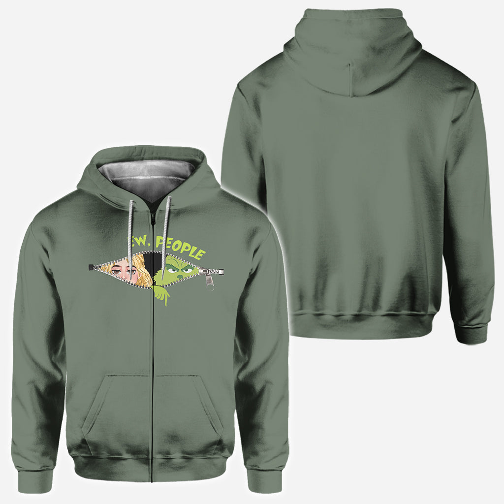 Personalized Green Mischief All-Over Christmas Shirt Gift All Over Shirt GradoCreations