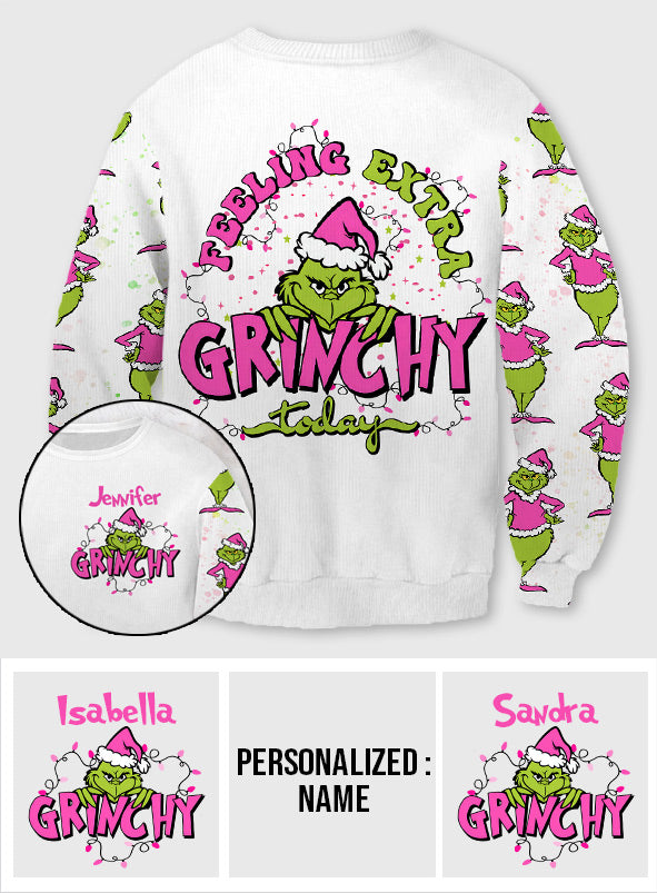 Personalized Grinchy Holiday Ugly Sweater Gift for Women Ugly Sweater GradoCreations