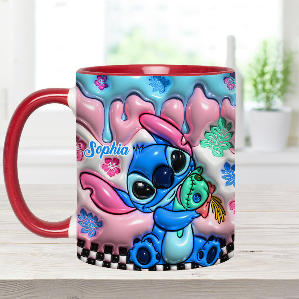 Personalized Ohana Accent Mug Custom Name Gift for Family Accent Mug GradoCreations