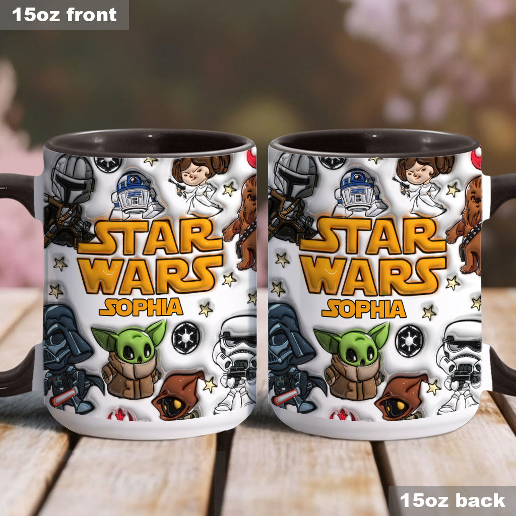 Personalized Star Wars Accent Mug Custom Name Gift for Kids Accent Mug GradoCreations