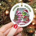 Personalized Ceramic Christmas Ornament Annoying Each Other Gift for Couple Ceramic Circle Ornament GradoCreations
