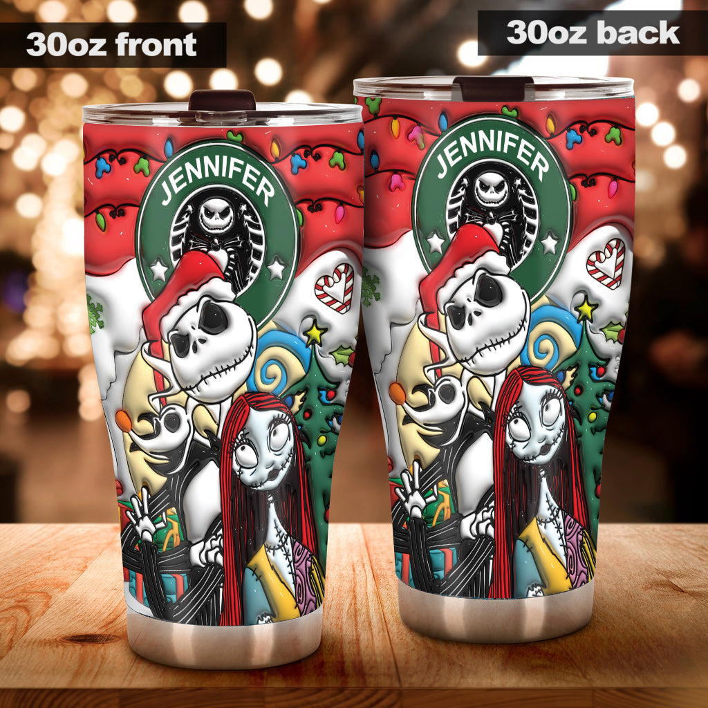 Personalized Nightmare Tumbler Custom Name Halloween Gift Tumbler GradoCreations