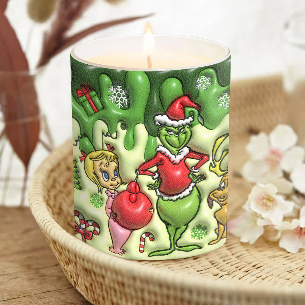 Personalized Christmas Candle with Wooden Lid for Home Decor Candle With Wooden Lid GradoCreations