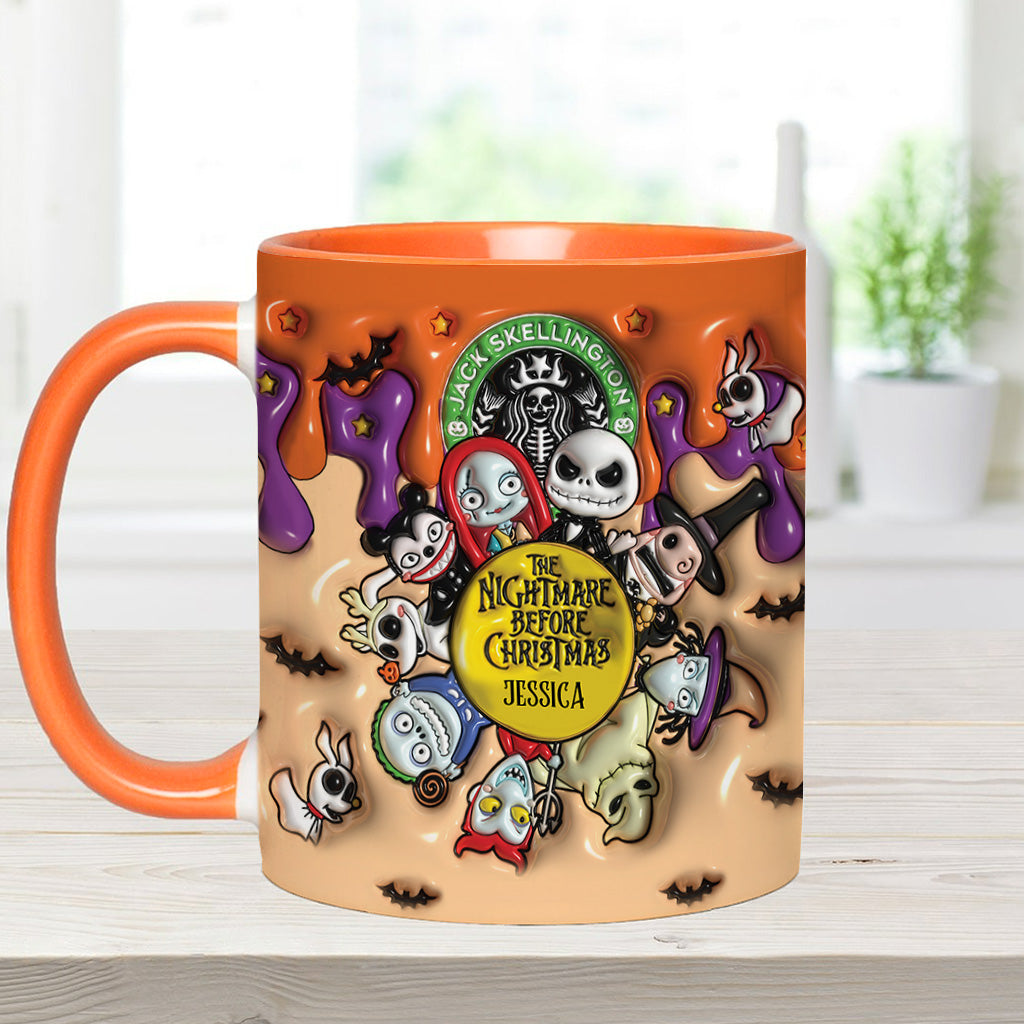 Personalized Nightmare Before Christmas Mug Custom Name Gift Accent Mug GradoCreations