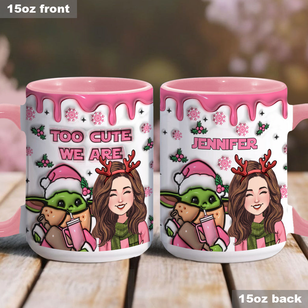 Personalized Cute Accent Mug Custom Name Gift for Mom Accent Mug GradoCreations