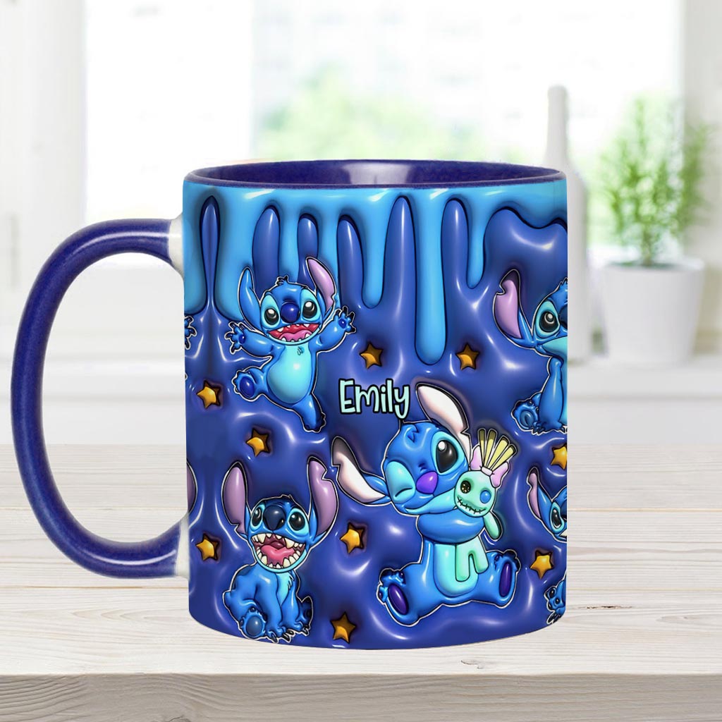 Personalized Ohana Accent Mug Custom Name Gift for Family Accent Mug GradoCreations