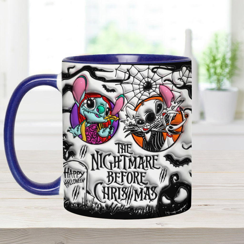 Personalized Nightmare Before Christmas Accent Mug for Gifts Accent Mug GradoCreations