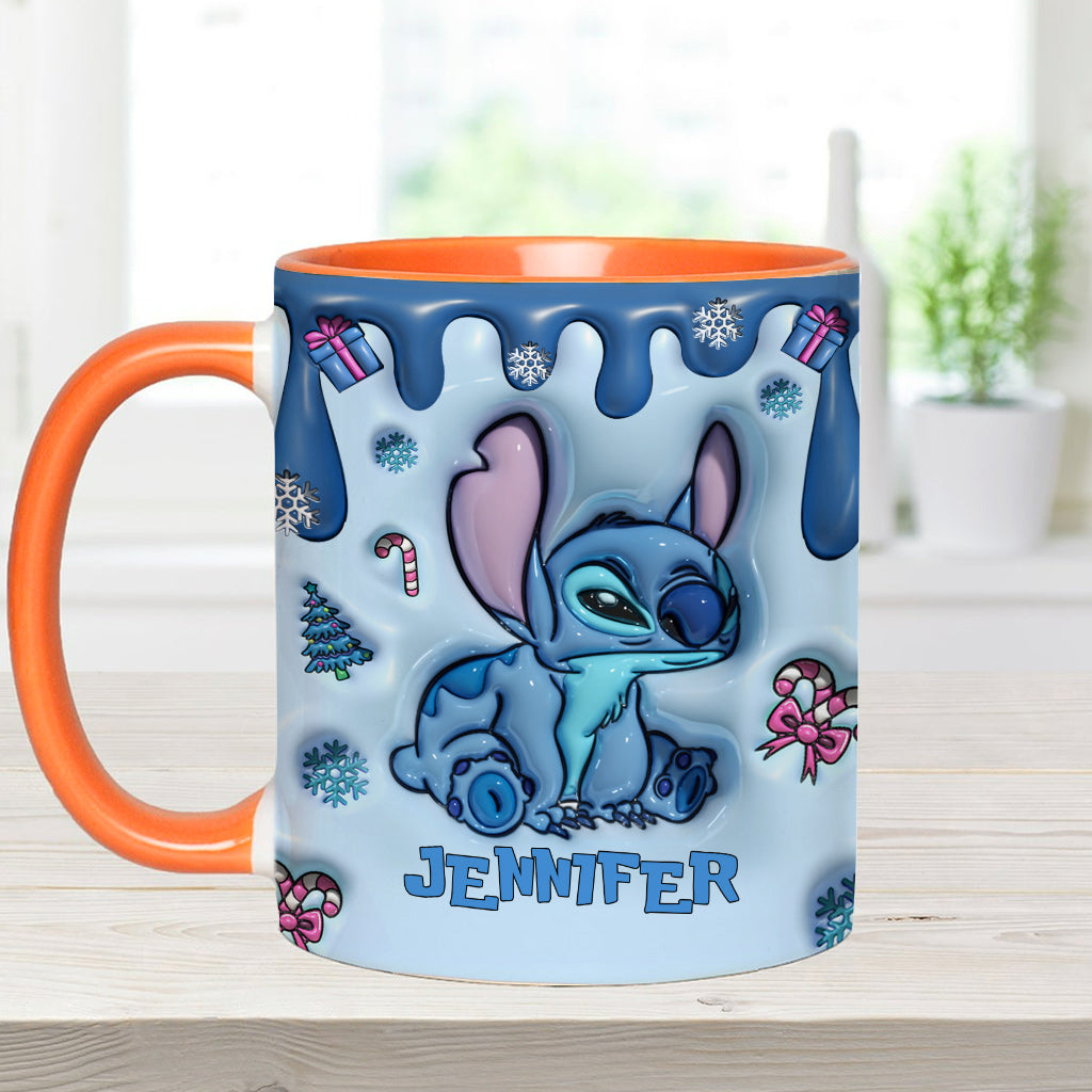 Personalized Ohana Accent Mug Custom Name Birthday Gift Accent Mug GradoCreations