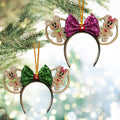 Personalized Merry Christmas Mouse Ornament Custom Gift Ornament GradoCreations