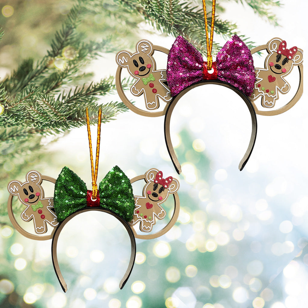 Personalized Merry Christmas Mouse Ornament Custom Gift Ornament GradoCreations