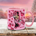 Personalized Pink Minnie Mouse Accent Mug with Custom Name Gift Accent Mug GradoCreations