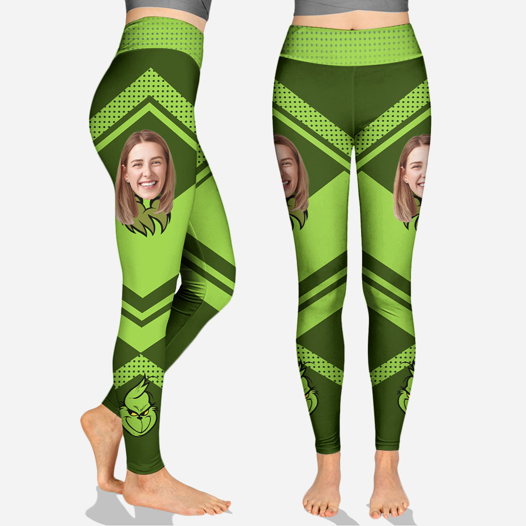 Personalized Grinch Hoodie & Leggings Set Custom Name Gift for Christmas Hoodie & Leggings GradoCreations