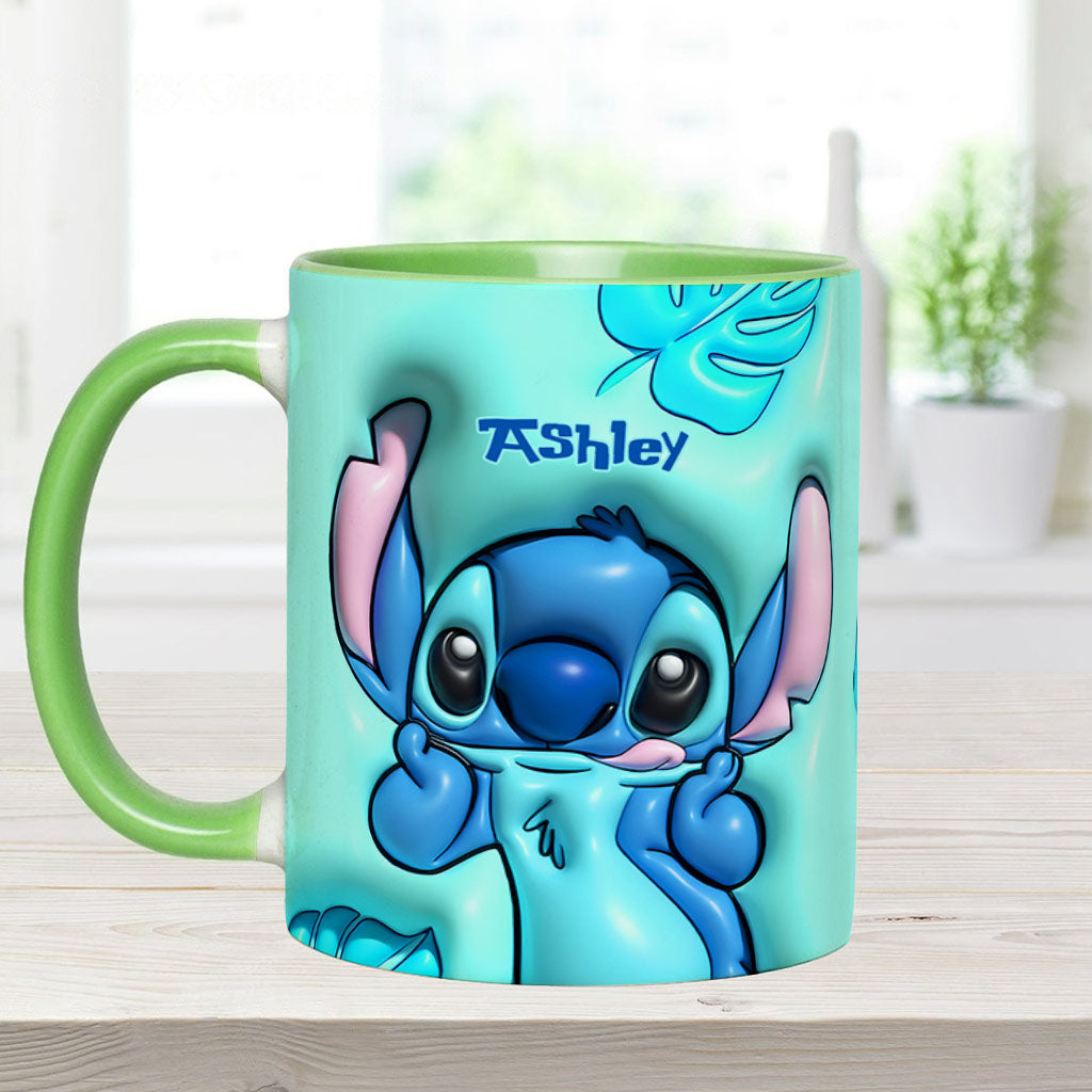 Personalized Ohana Accent Mug Custom Name Gift for Mom Accent Mug GradoCreations
